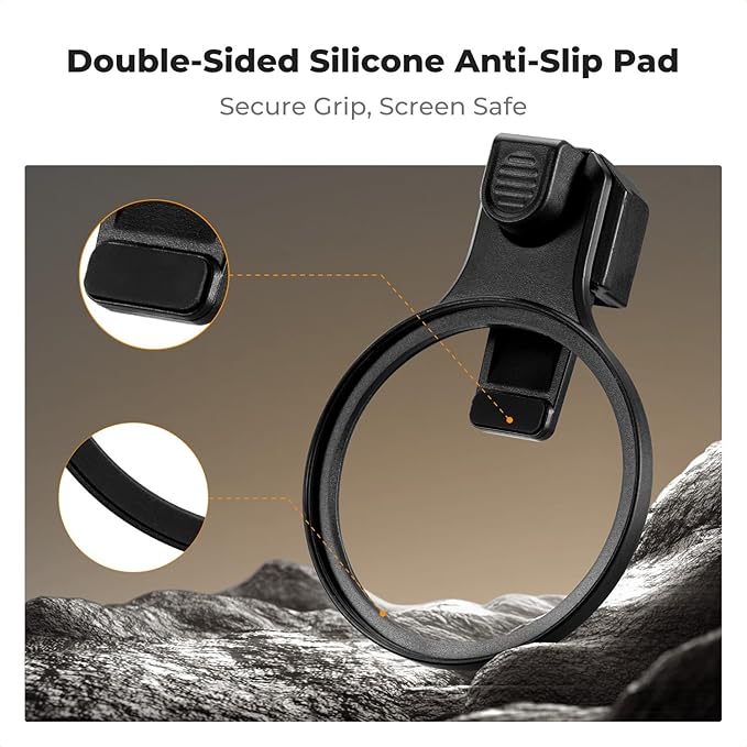 K&F CONCEPT 67mm Press-on Phone Lens Filter Adapter, Compatible with iPhone 17/16/15/14/13/12, 16/15/14/13/12 Pro, 16/15/14/13/12 Pro Max(Filter Not Included)