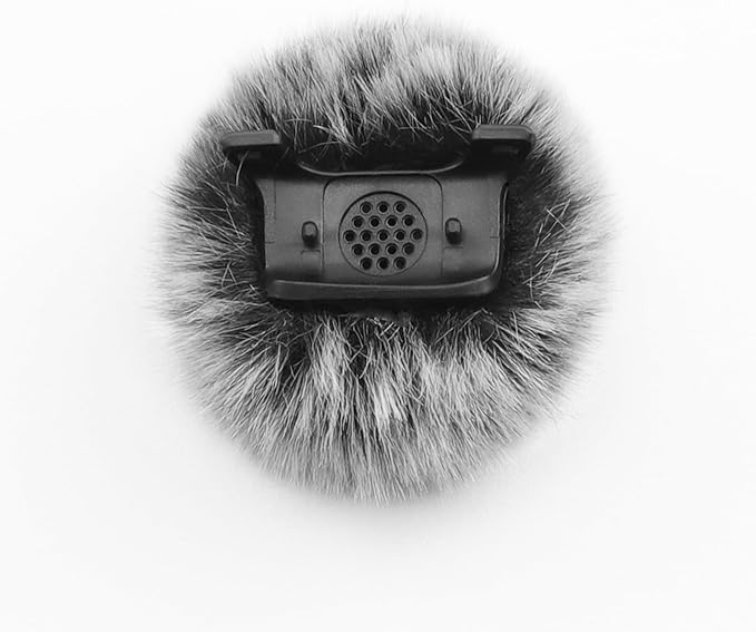LEFXMOPHY Windscreen for DJI MIC MINI (2024) Wireless Microphone Furry Wind Muff Deadcat Cover (Not for Dji Mic 1 and 2), 2-Pack Grey