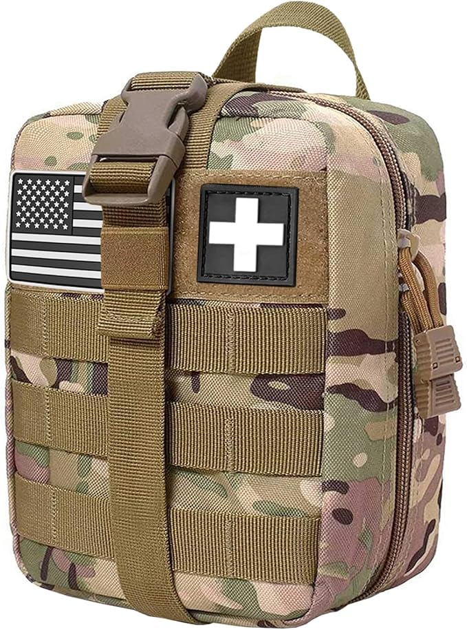 ifak pouch first aid kit bag empty molle tactical medical pouch plate carrier medic rescue bag EMT first med pouches (CP)