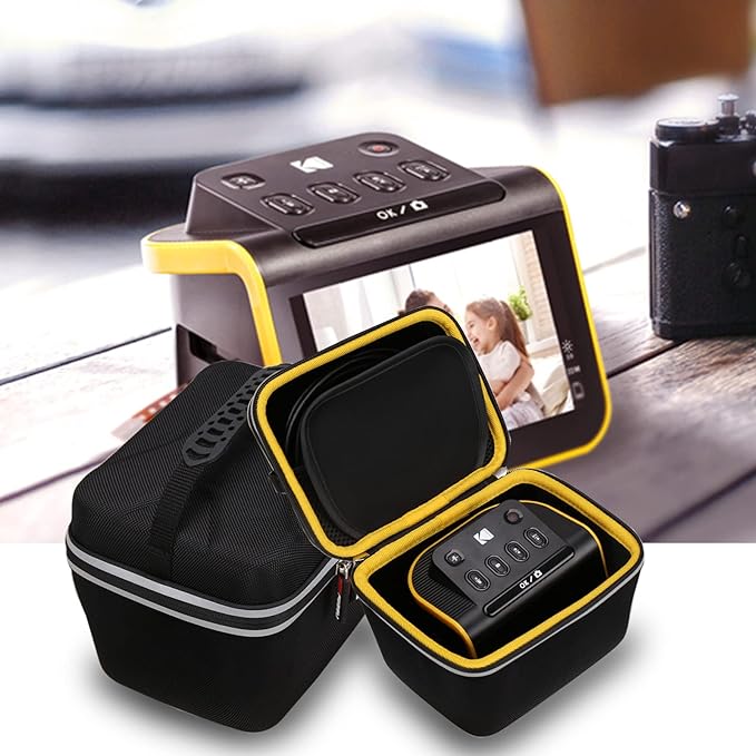 FBLFOBELI Portable Storage Case Compatible for KODAK Slide N SCAN Film and Slide Scan with Large 5” LCD Screen, EVA Hard Travel Protective Container Bag Shockproof (Case Only)