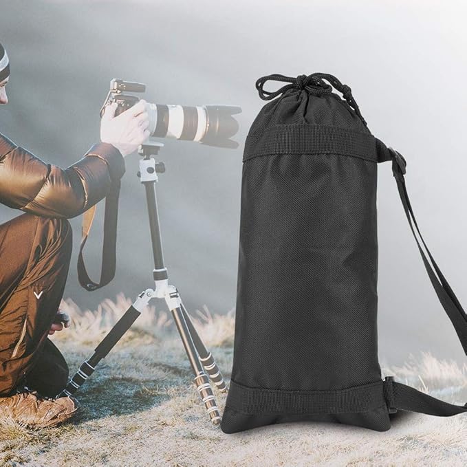 Pomya Camera Tripod Carry Bag Black (35cm) - Oxford Cloth, Portable, Folding, Padded Strap
