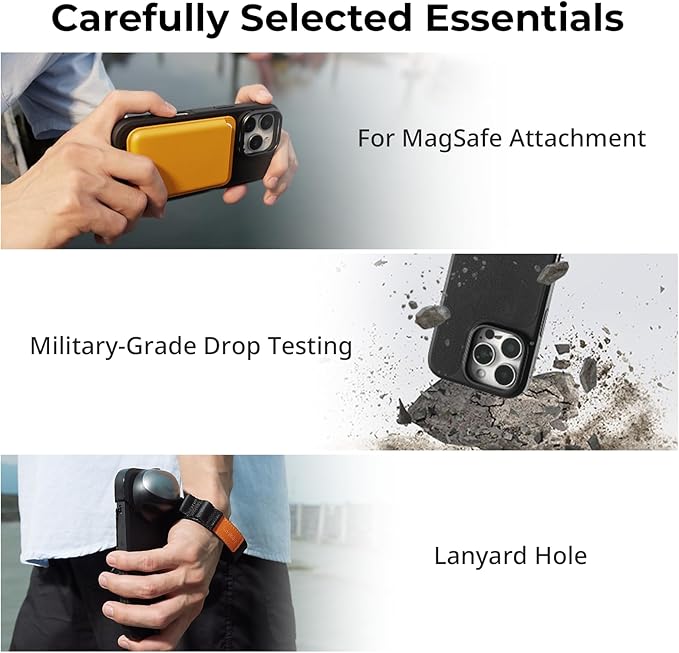 SMALLRIG FilMov Phone Case Kit for iPhone 16 Pro Max, Lightweight Phone Photography Case with T-Mount Lens Backplate, Support for MagSafe, Compatible with Phone Lenses and Filters 4987 Black