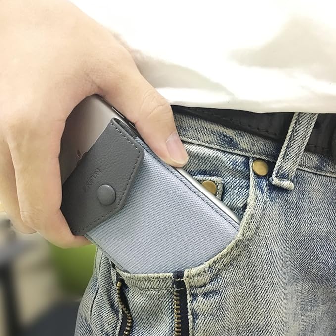 Ultra-Slim Self Adhesive Credit Card Leather Wallet