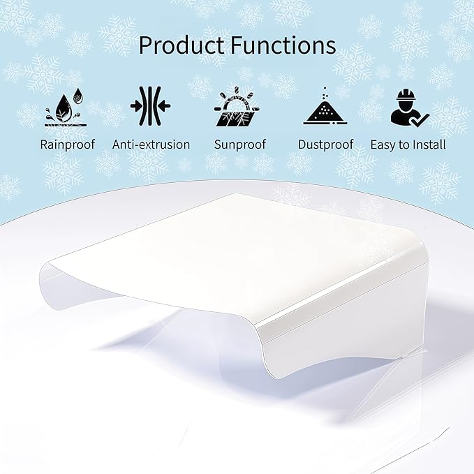 Heavy-Duty Universal Sunshade Rainshade Camera Cover Shield | All-Weather Outdoor Enclosure for Dome & Bullet Cameras | Compatible with Ring, Arlo, Nest, Hikvision | 7.09x6.30x2.76 Inches