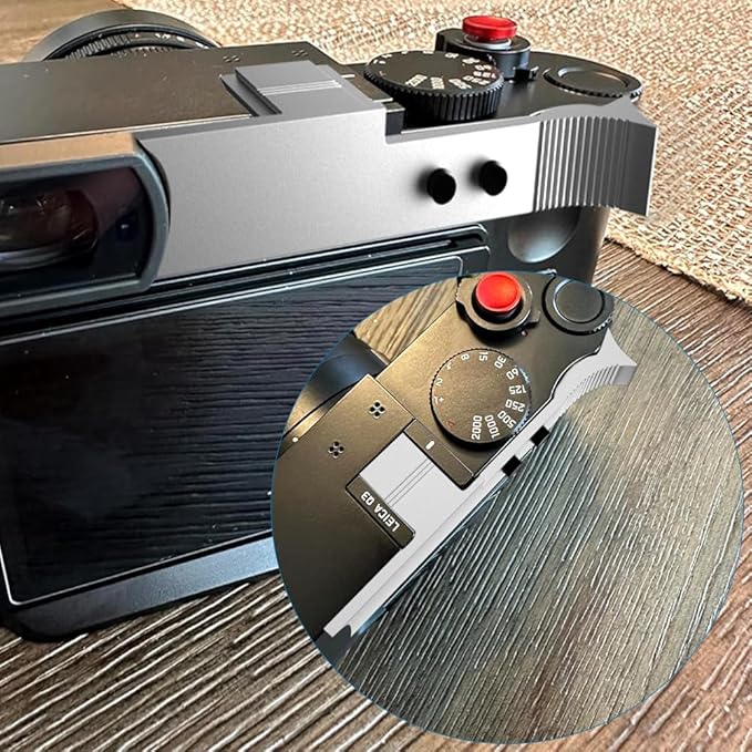 Thumb Up Grip for LEICA Q3 Aluminum Hand Grip with Protective Film - SLIVER