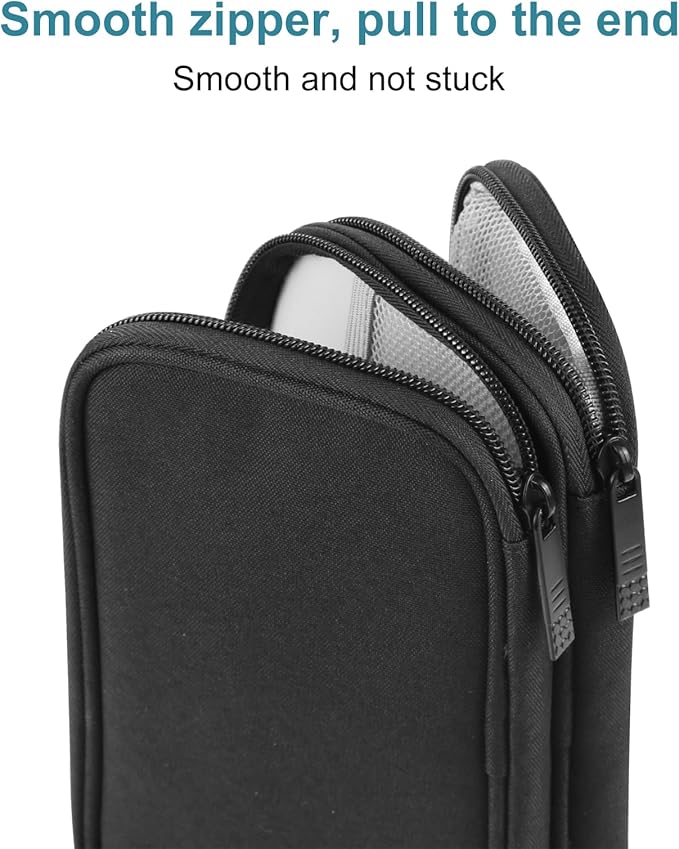 Electronic Accessories Carry Case, Electronic Accessories Organizer Carry Bag, Travel Cable Organizer Pouch, Portable Waterproof Double Layers All-in-One Storage Bag for Cord, Charger, Earphones (M)