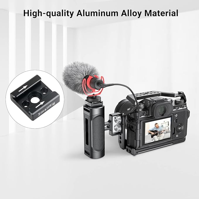 SMALLRIG Cold Shoe Mount Adapter with 1/4’’ Thread Hole for Camera and Camcorder Rigs – 1241