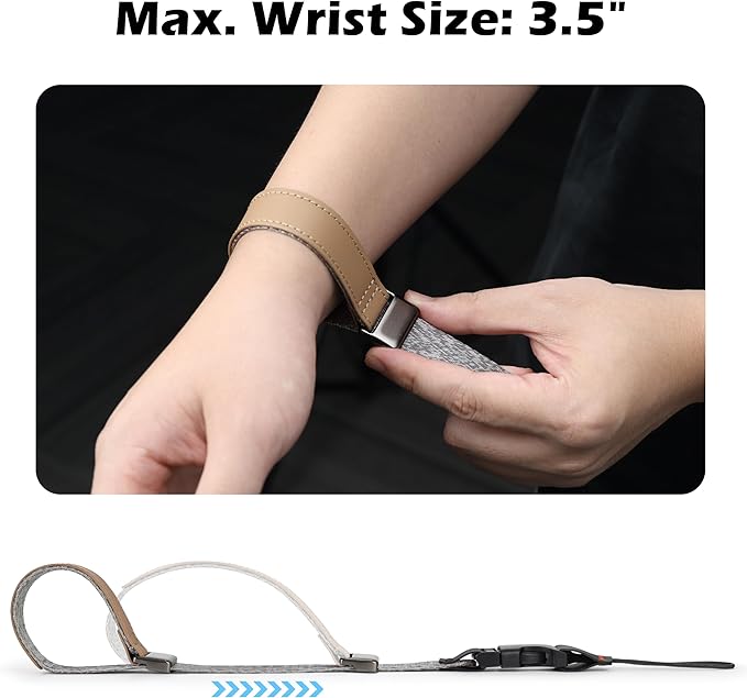 SUNYA Camera Wrist Strap with Quick Release Buckle. Sturdy Nylon Rope Hand Strap Compatible for DSLR or Mirrorless Camera