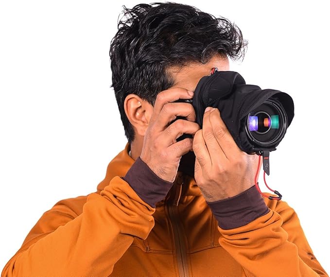 Peak Design Shell Camera Rain Cover, Large, Weatherproof Rain Cover for DSLR Camera, Stretchy Neoprene Fabric with Waterproof Membrane, Works with Capture Clip & Peak Design Straps, Protects from Dust