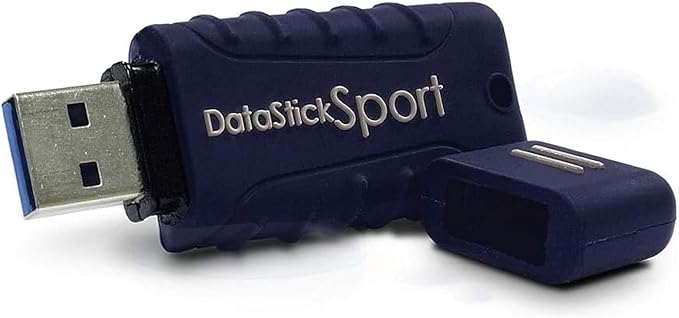 Centon Electronics MP Essentials DataStick Sport USB 3.0 Flash Drive, Waterproof USB Drive, Shock-Resistant Silicon Case, Versatile USB Stick, 8 GB Storage Capacity, Navy Blue