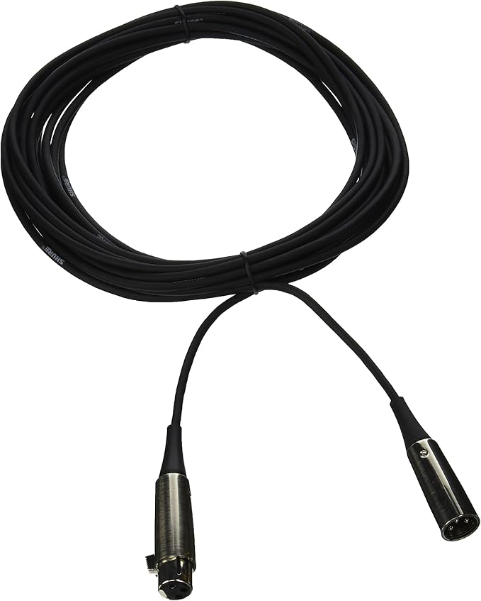 Shure C25F 25' Triple-Flex Chrome XLR Cable Connectors