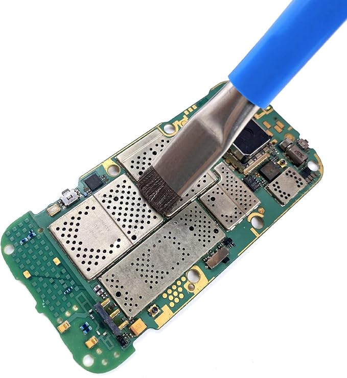 Double Head Steel Wire Brush Anti Static Hardening Brush Mobile Phone Mainboard Repair IC Pad Cleaning Brush Tools Plastic, Steel Wire, Alloy
