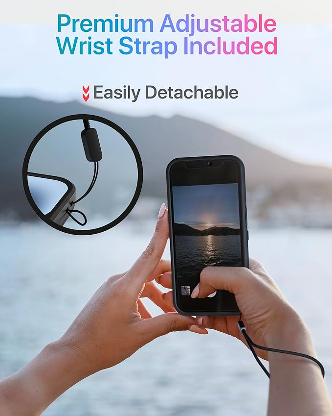 TORU for iPhone 15 Pro Wallet Case with Card Holder, Hidden ID Credit Card Slot Flip Kickstand, Slim Fit Shockproof Heavy Duty Phone Cover with Strap - Travel Stamps Pattern
