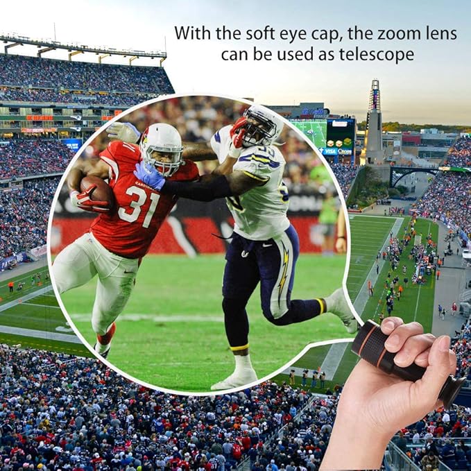Cell Phone Camera Lens, SEVENKA 12X Telephoto Universal Clip On hd Lens Compatible with iPhone 12/11 Pro Max X XS Max XR/8/7/6/6s, Samsung, Android and Smartphone with Travel Case