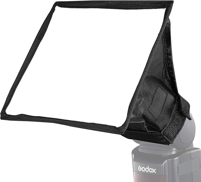 SUPON 6" x 7" Collapsible Mini Softbox – Universal Flash Diffuser for Canon, Nikon, Sony, Neewer, Godox Speedlights, Includes Storage Pouch