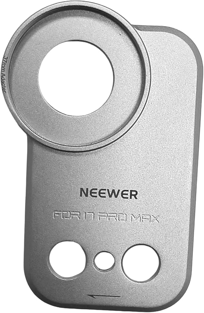 NEEWER 37mm Filter Lens Backplate for PA143/PA144 Phone Cage Only, Quick Release Video Rig Mobile Camera Photography Accessories Compatible with iPhone 17 Pro 17 Pro Max Beastgrip, PA152