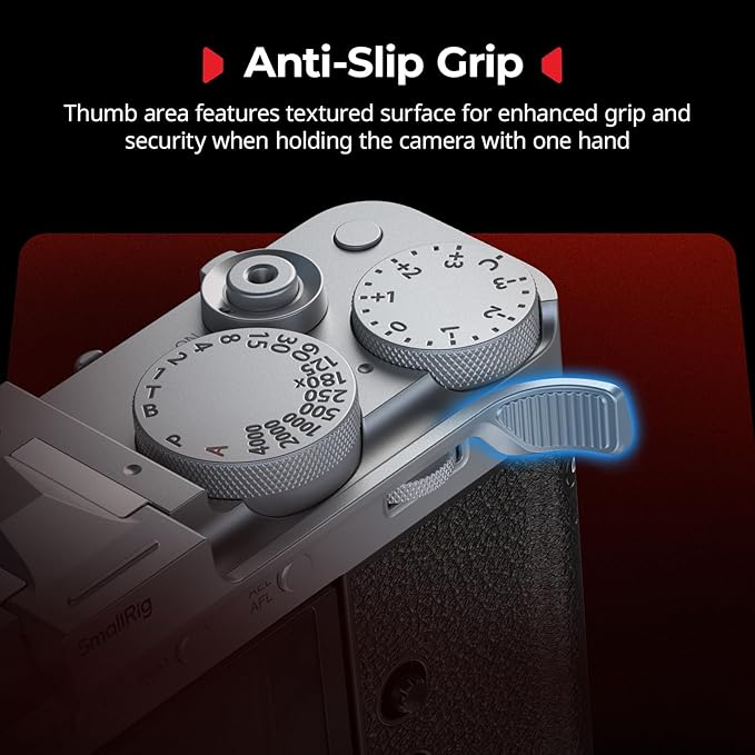 SMALLRIG Thumb Grip with Hot Shoe Cover for FUJIFILM X-E5 (Silver) - 5451