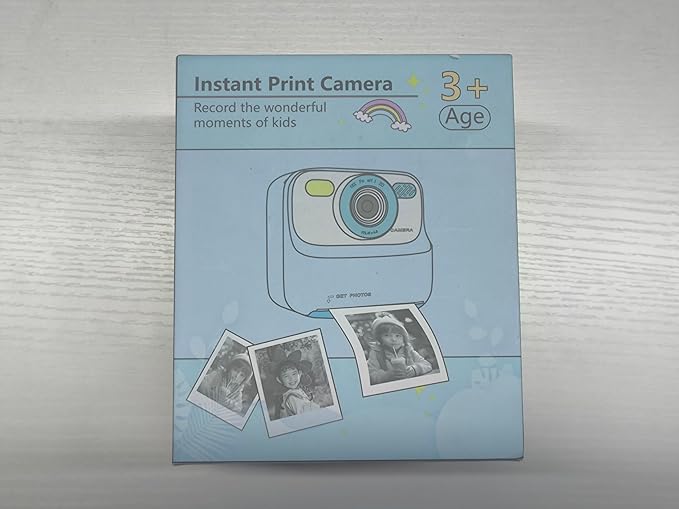 Kids Instant Digital Cameras for Boys and Girls, 1080P HD Dual-Lens Selfie Digital Camera with Print Paper & 32G Card, Christmas Birthday Gifts Toys for Toddler and Teenagers Age 3-16 Years Old