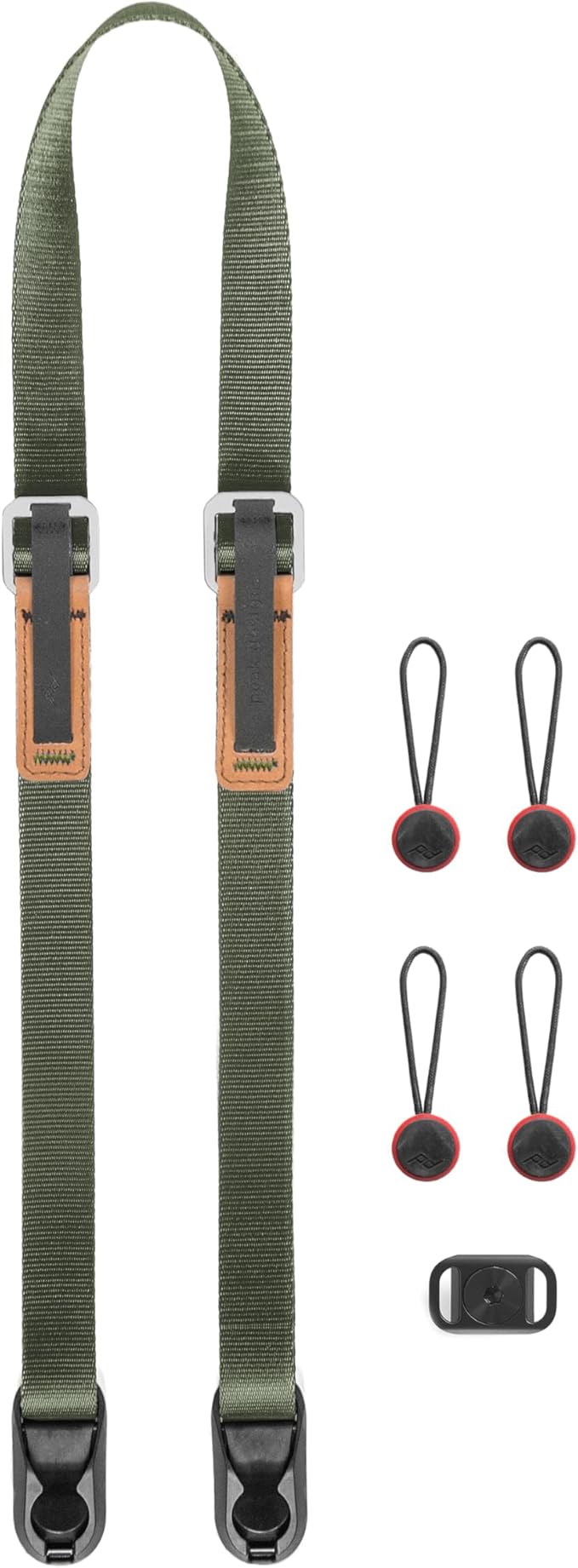 Peak Design Leash Camera Strap - Configurable as a Sling, Neck, Shoulder Strap or Safety Tether, Adjustable, Compact