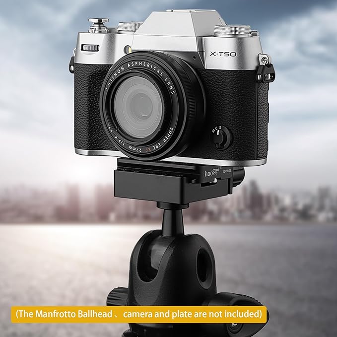 Haoge CP-51 50mm Screw Knob Clamp Adapter for Quick Release QR Plate Camera Tripod Ballhead Monopod Ball Head Fit Arca Swiss