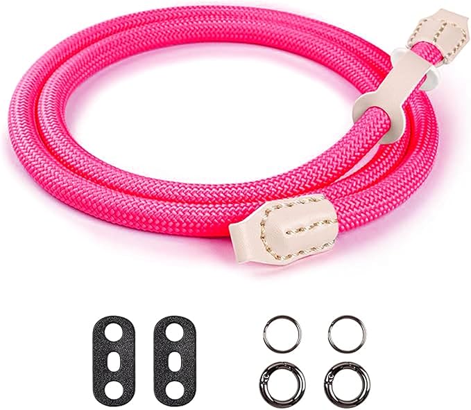 VOVMOEYA Camera Strap Rope,Camera Neck Strap Shoulder Strap for Fujifilm X100VI X100V XS20 XT5 for A6000 A6100 A6400 A6700 A7IV for Canon EOS R6 R10 for Nikon D850 D5600 D7500 - Pink