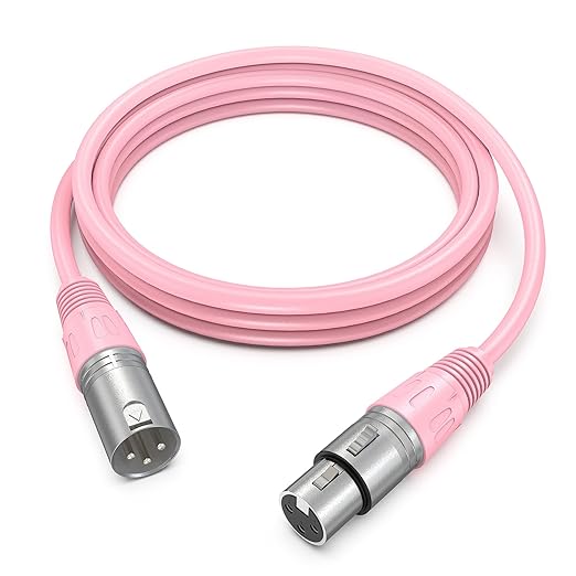 FIFINE XLR Microphone Cable, Male to Female 5.9ft Short XLR Microphone Cord for Studio Recording, Compatible with AM8P,K688P for Podcast Streaming-L9CP