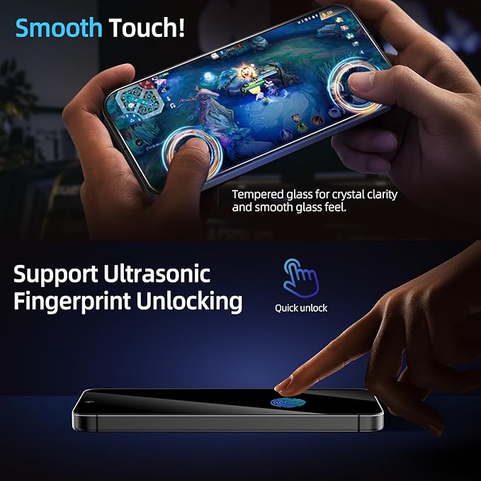 X-it for Samsung Galaxy S25 Screen Protector Privacy 6.2" [Auto Alignment/Dust Removal],Bubble-Free,[100% Ultrasonic Fingerprint ID] Easy Installation Full Coverage Anti-Spy [Non-Glass] 2 Packs
