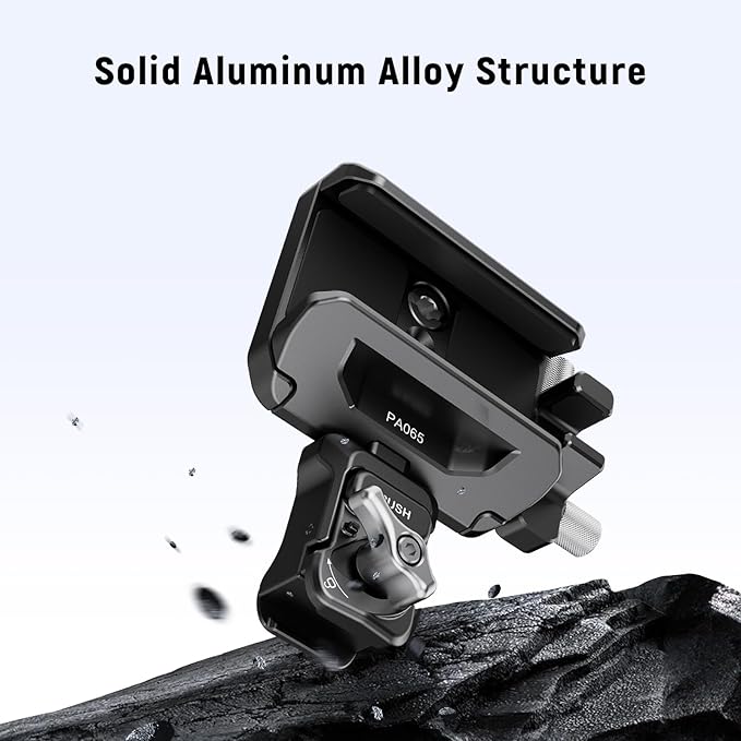 Neewer SSD Holder 40-65mm Quick Release SSD Bracket Mount with Cable Clamp Compatible with SmallRig Phone Cage for 16 Pro Max 15 Pro Max Samsung S24 Ultra T9 T7 T5 SanDisk, PA065