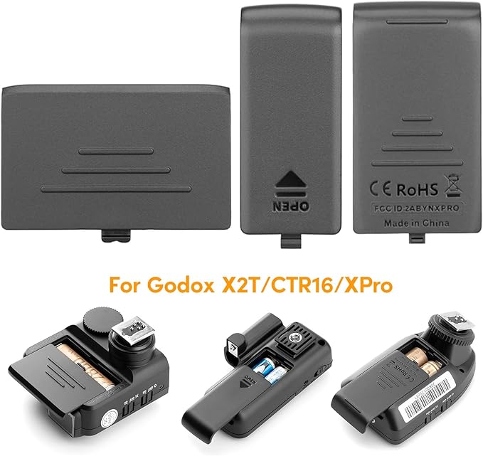 Replacement Battery Door Cover Lid Cap for X2T/CTR16/XPro Triggers Transmitter Receiver Repair Parts Accessories Transmitter Receiver Battery Cover