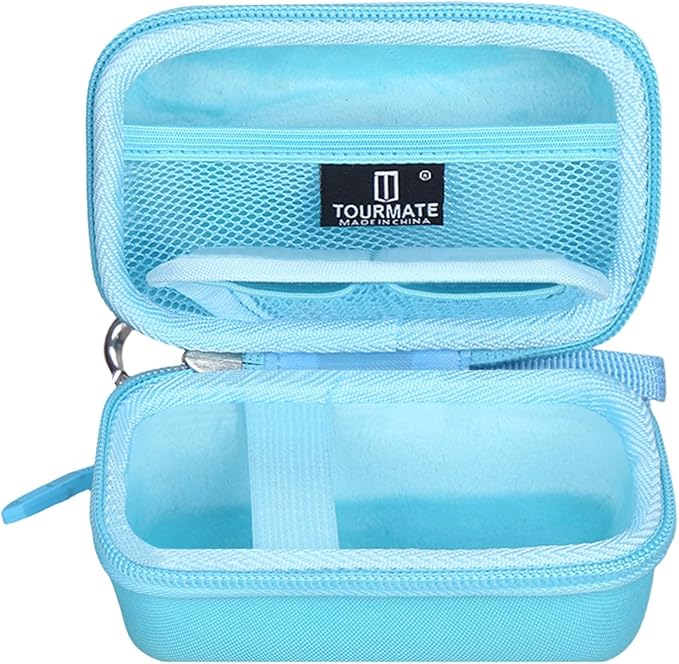 Hard Storage Case for CAMKORY/VAHOIALD/QONGUDS/Fleafer/WONNIE/VYNCS/SMARTKLIK/Rovemre/YiFuar/Focusify/Canon PowerShot 180 190/Sony DSCW800 830 Digital Camera(Case Only) (Light Blue)