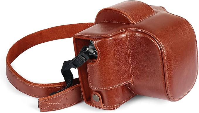 MegaGear MG2010 Ever Ready Genuine Leather Camera Case Compatible with Nikon Z fc (Brown)