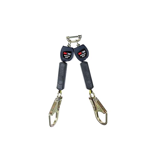 3M DBI-SALA Nano-Lok Personal Fall Protection Self Retracting Lifeline SRL, Twin-leg, Web Construction 3101280, 6 ft. (1.8m), 1 EA