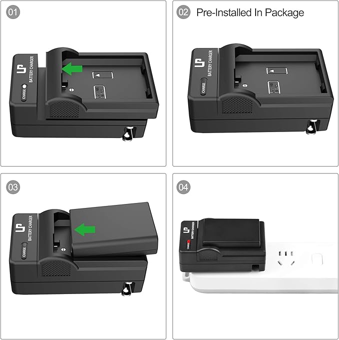EN-EL14 EN EL14a Battery Charger Pack, LP Charger Compatible with Nikon D3500, D5600, D3300, D5100, D5500, D3100, D3200, D5200, D5300, D3400, DF, Coolpix P7000, P7100, P7700, P7800 Cameras & More