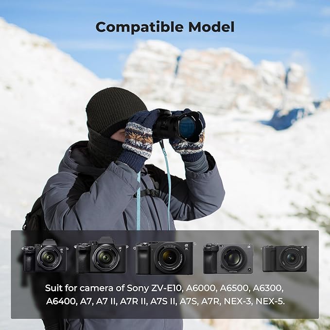 K&F CONCEPT NP-FW50 Battery and Dual Slot Charger for Sony ZV-E10 A6500 A6400 A6300 A6000 A7 A7II A7RII A7SII A7S A7R A7R2 NEX-3 NEX-5 Cameras