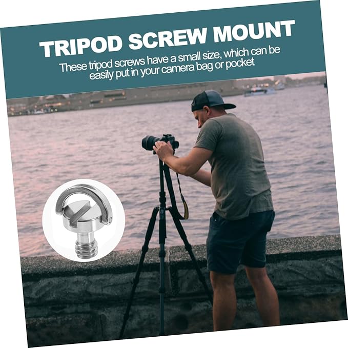 Gadpiparty 5pcs Camera Mounting Screws d Ring Screw for Tripod Mount Quick Release Plate Replacement for Camera Mount