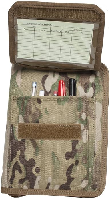 Tactical Notebook Covers | Field Data Cover System | Heavy Duty Zippered Organizer | Fits Notebooks 5” x 7.5” to 5.5” x 8.25"