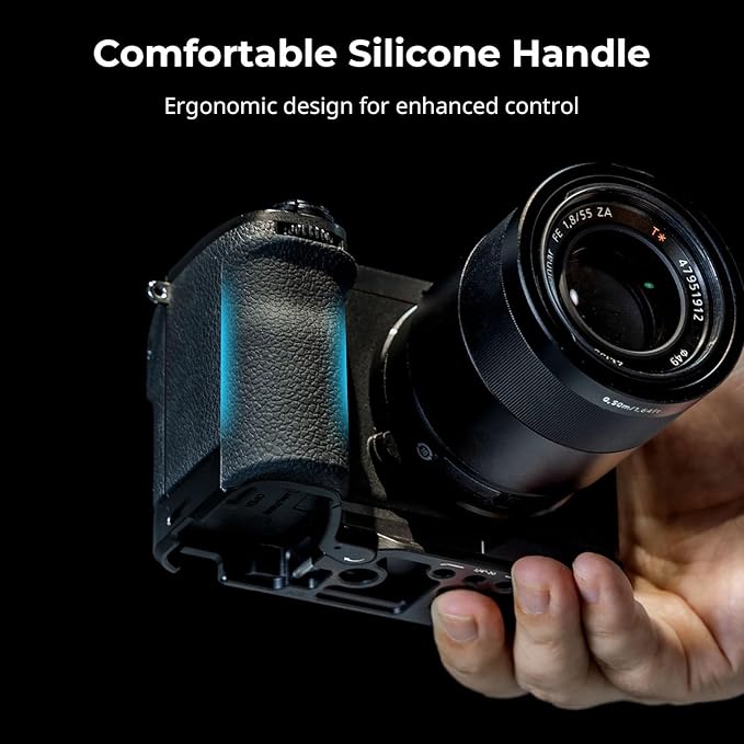 SmallRig A6700 HandGrip, Silicone L-Shape Handle for Sony Alpha 6700 Camera, Built-in Quick Release Plate for Arca-Swiss, Features A Strap Slot for Attaching Wrist Straps -5061