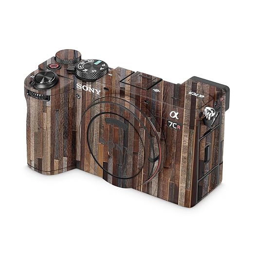 Camera Skin Compatible with Sony Alpha 7CR Camera (2023) - Woody - Premium 3M Vinyl Protective Wrap Decal Cover - Easy to Apply | Crafted in The USA by MightySkins