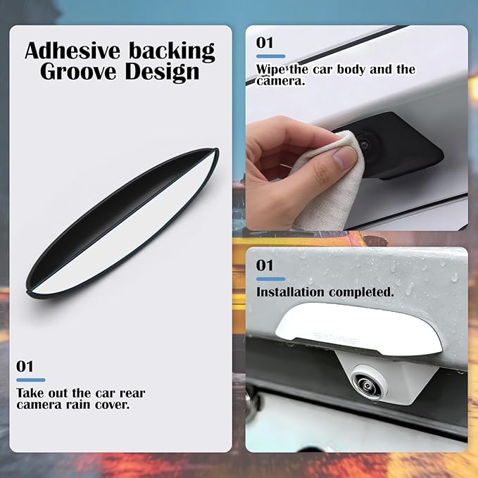 Waterproof Silicone Backup Camera Protector - Low-Profile, Durable Cover for All Vehicles & Driving Conditions