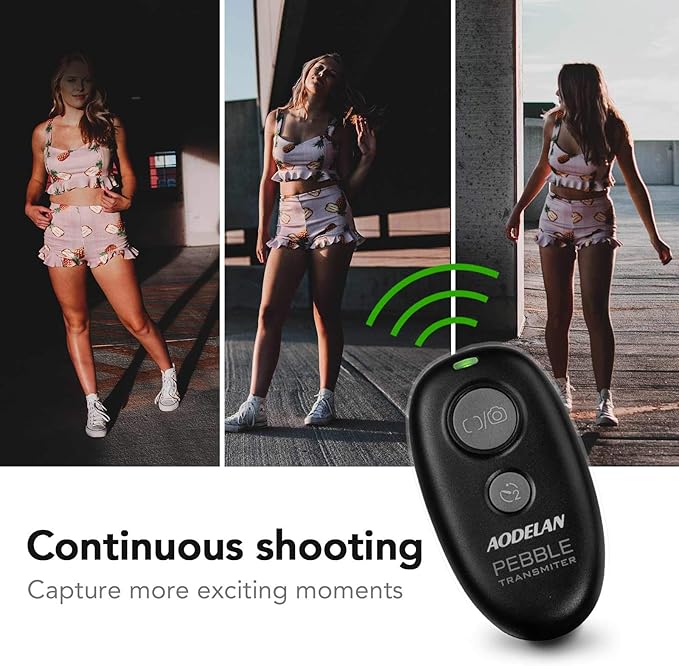 Camera Wireless Shutter Release, Remote Control Trigger Compatible with Nikon Df, Z7, Z7 II, Z6, Z9, D750, D850, D5600, Coolpix P1000, P950; Replaces Nikon MC-DC2, MC-30, MC-36A