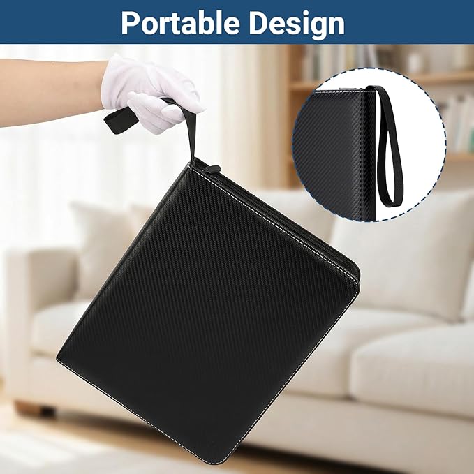 Acid Free Film Negative Storage Kit - 3 Ring 35mm Film Binder & 60 Pack 2520 Frames 35mm Negative Sleeves for Film Storage