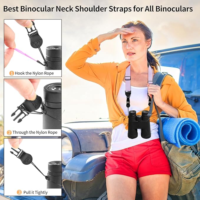 Universal Shoulder Strap, Neoprene Padded Bag Strap with Double Adjustable Buckles, Comfortable Neck Lanyard for Camera, Cellphone Tablet,iPad, Laptop, Binocular, Luggage Bag(Purple)
