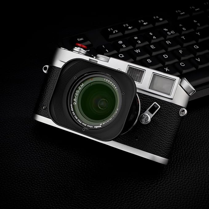Haoge LH-ZV03 Square Metal Lens Hood for Carl Zeiss Distagon T* 21mm f2.8 ZM, C Biogon T* 21mm f4.5 ZM, 25mm f 2.8 ZM, 28mm f2.8 ZM, C Sonnar T* 50mm f1.5 ZM Lens