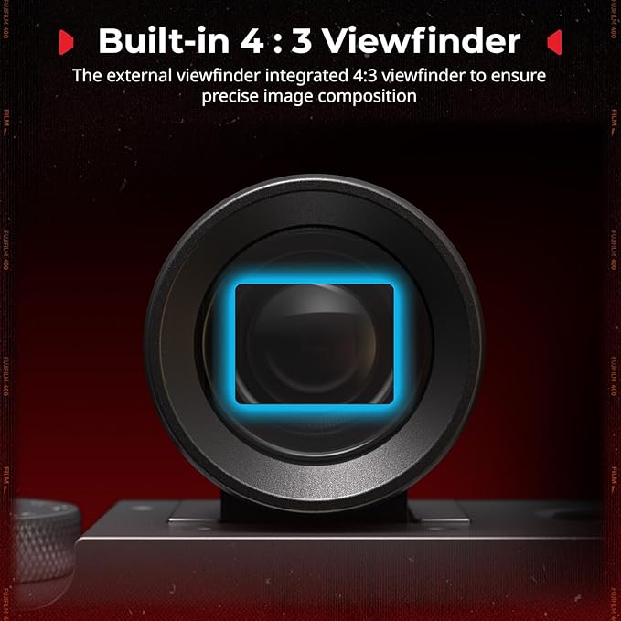 SmallRig 28mm External Optical Viewfinder, 4:3 Viewfinder, 5-Lens Optical System with Vintage Film-era Shooting for FUJIFILM, for Leica, for RICOH, for Canon, for Sony, for Nikon - 5387
