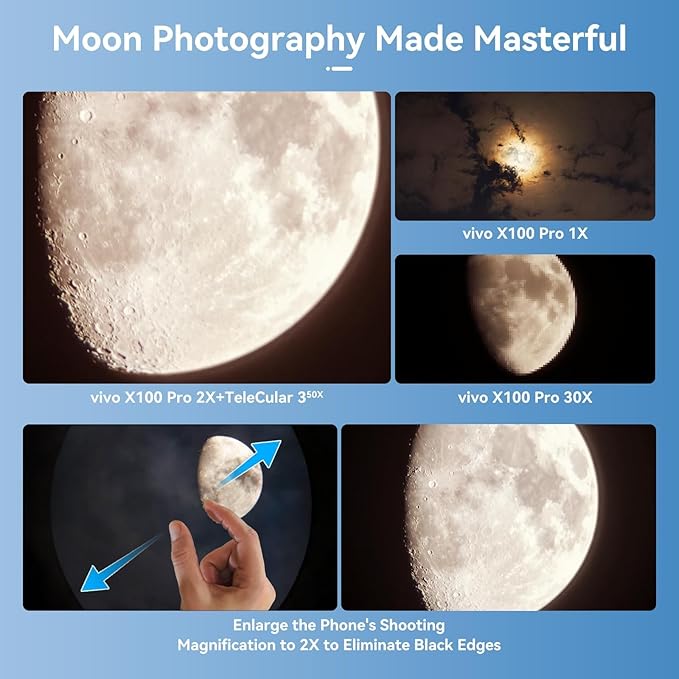 APEXEL 50x Telephoto Lens for iPhone & Android Phones | Wildlife Moon Photography Monocular Telescope | with Universal Clip & Tripod | High-Definition Optical Zoom Lens for Landscapes Target Viewing
