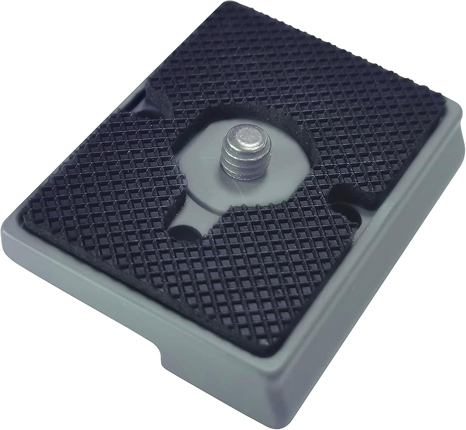323 Quick Release Plate 1/4" Screw Tripod Camera Compatible for Manfrotto 200pl-14 RC2 Camera Tripod Ball Head 2PCS,Grey