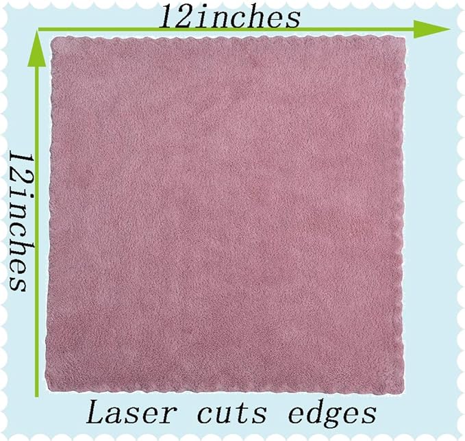 Microfiber rag Bulk Multi-Functional for House Furniture Reusable Rags Kitchen Wipes Dish Cloths Absorbent and Fast Drying 6 Colors