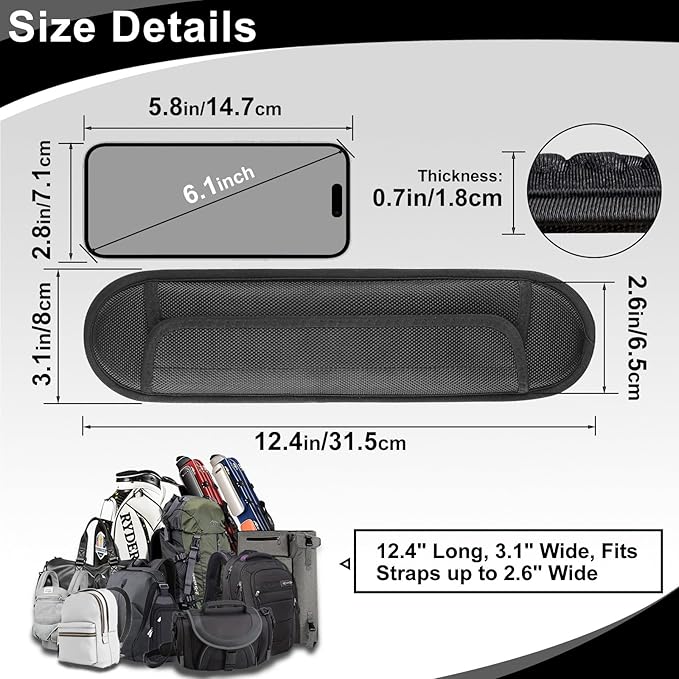 Breathable Universal Shoulder Pad, 3D Cushion Air Backpack Strap Pads, for Shoulder Bags, Detachable Shoulder Strap Pad Pads Help Relieve Shoulder Pain(3D Air Cushion)