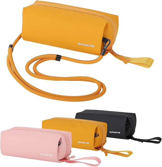 Anbee Street Photography Sling Bag for DJI Pocket 3 / Osmo 360 Action Camera & Accessories, Fashion Crossbody Organizer Bag for Travel (Yellow)