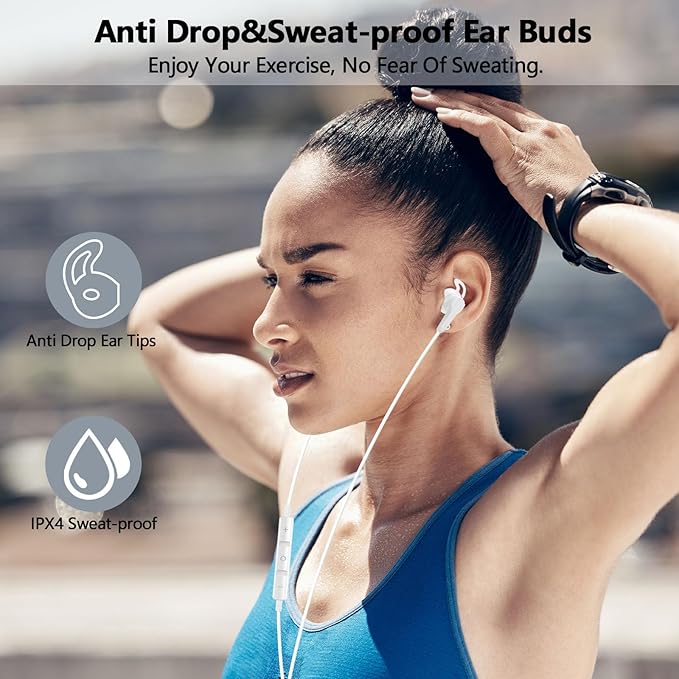 iMangoo for Apple/Android Wired Headphones USB C Earbuds HiFi Sound Earphones with DAC Chip with Microphone for iPhone 17 Air 16 15 Pro Max, Type C Ear Buds USBC Headset for Samsung S26 S25 S24 White